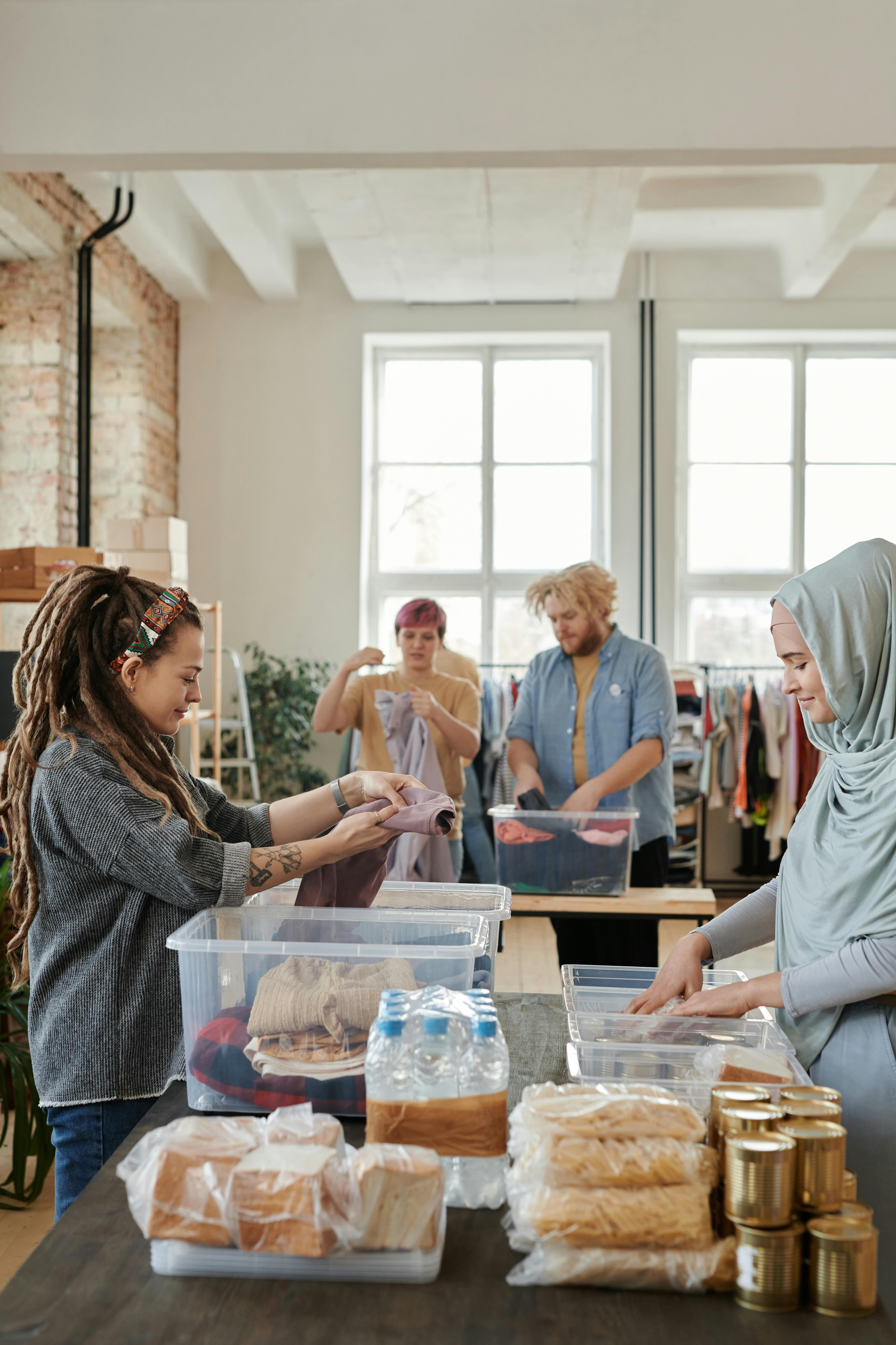 Nonprofit volunteers